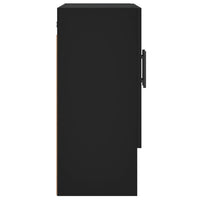 Armadietto a Muro Nero 60x31x70 cm in Legno Multistrato