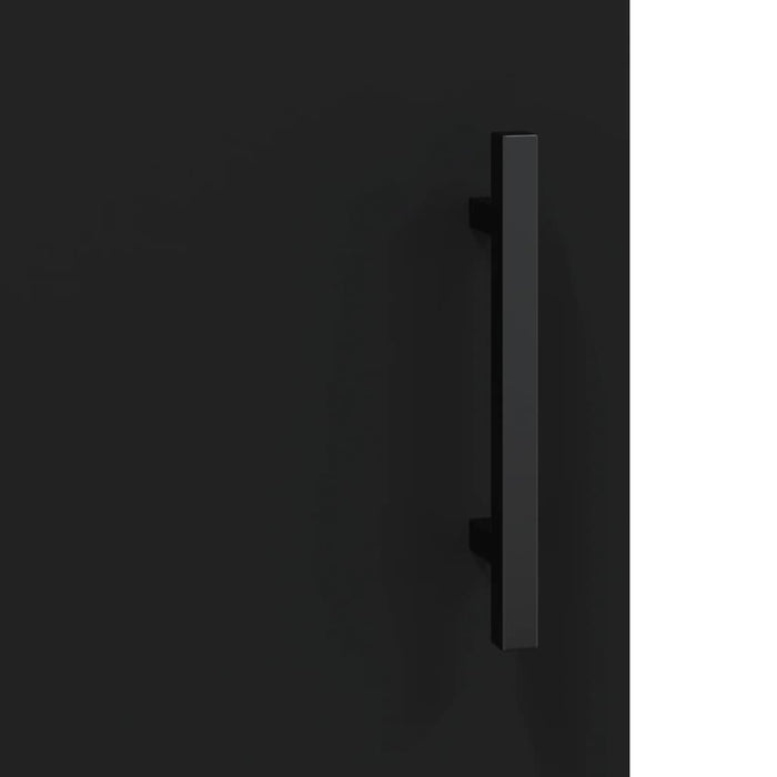 Armadietto a Muro Nero 60x31x70 cm in Legno Multistrato 829933