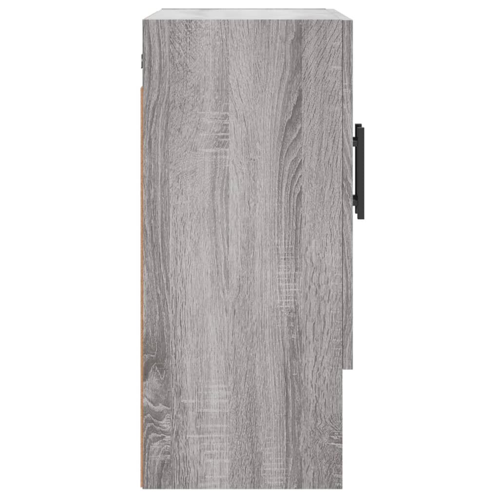 Armadietto a Muro Grigio Sonoma 60x31x70cm in Legno Multistrato