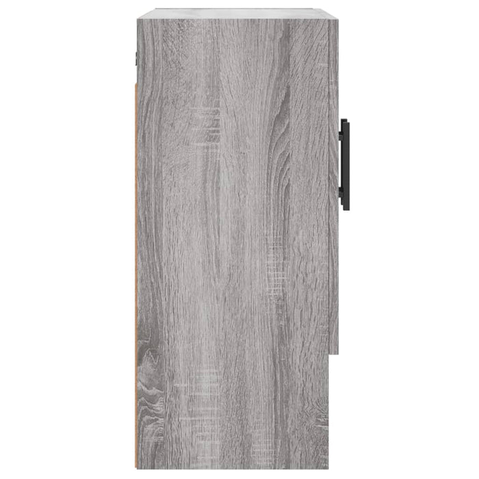 Armadietto a Muro Grigio Sonoma 60x31x70cm in Legno Multistrato