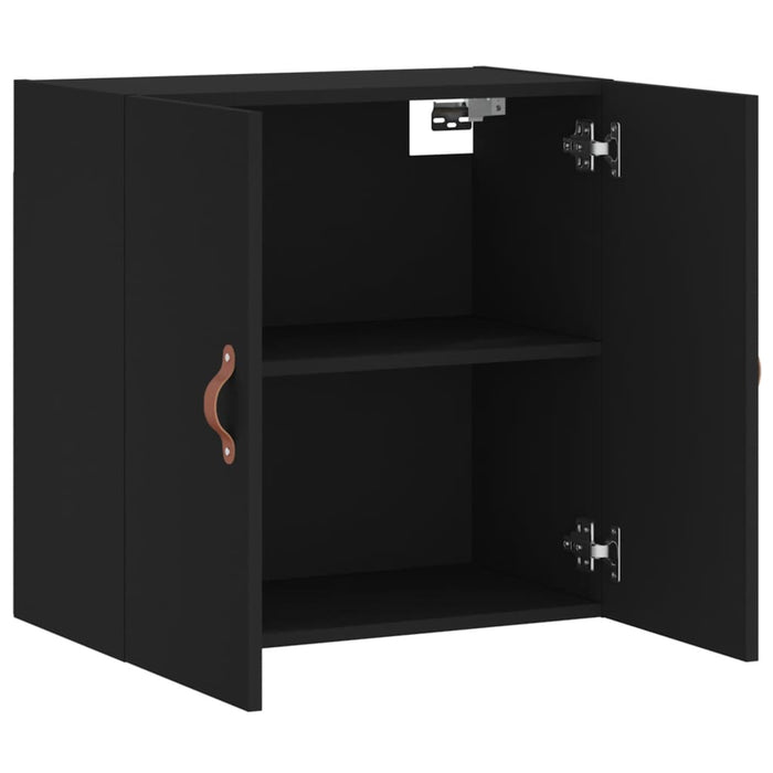 Armadietto a Muro Nero 60x31x60 cm in Legno Multistrato 829941