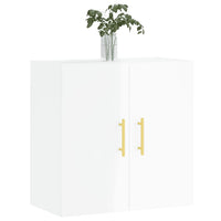 vidaXL Armadietto a Muro Bianco Lucido 60x31x60 cm Legno Multistrato