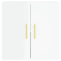 Armadietto a Muro Bianco Lucido 60x31x60 cm Legno Multistrato 829950