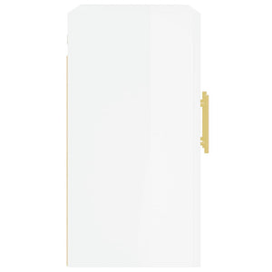 vidaXL Armadietto a Muro Bianco Lucido 60x31x60 cm Legno Multistrato