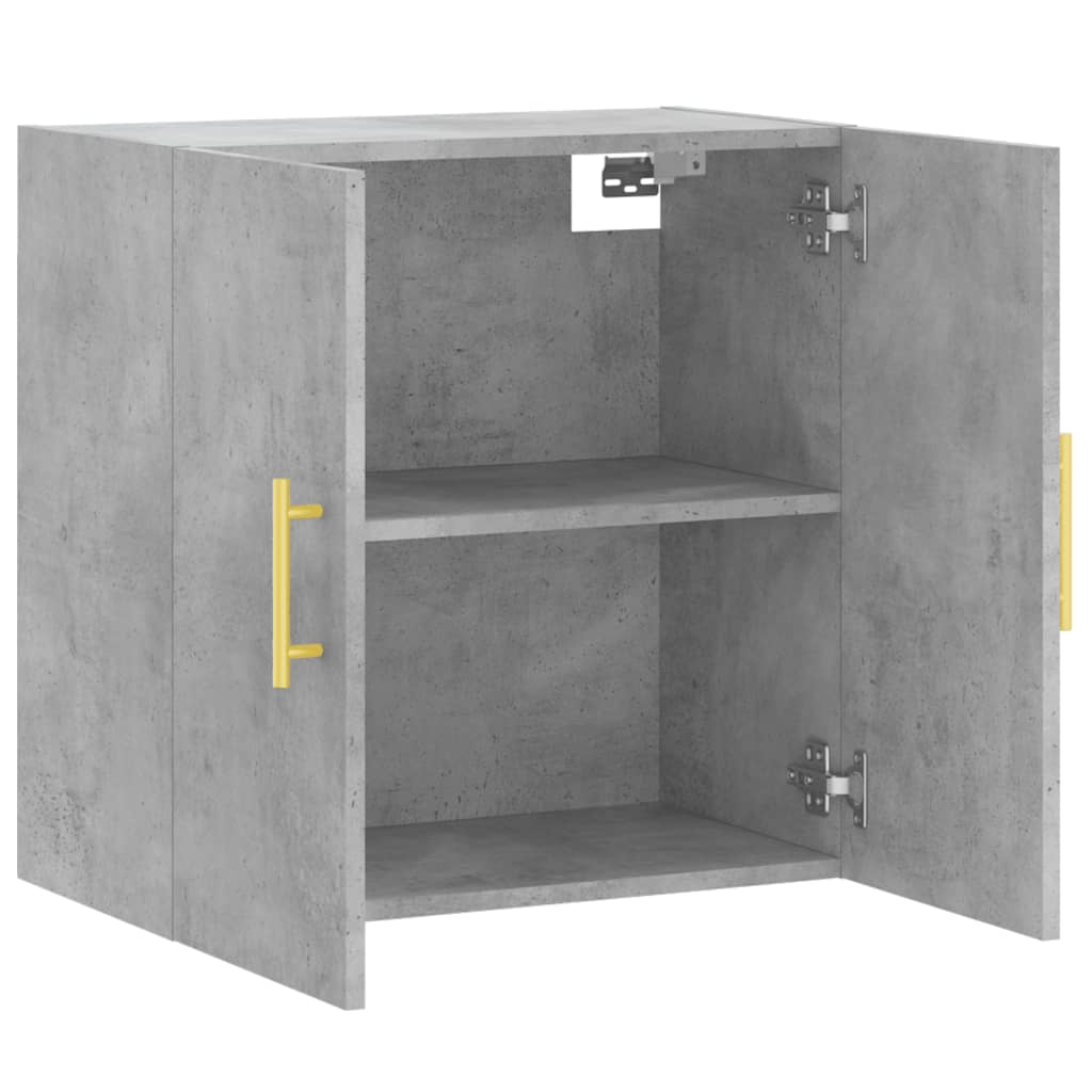 Mobile a Parete Grigio Cemento 60x31x60 cm in Legno Multistrato 829952