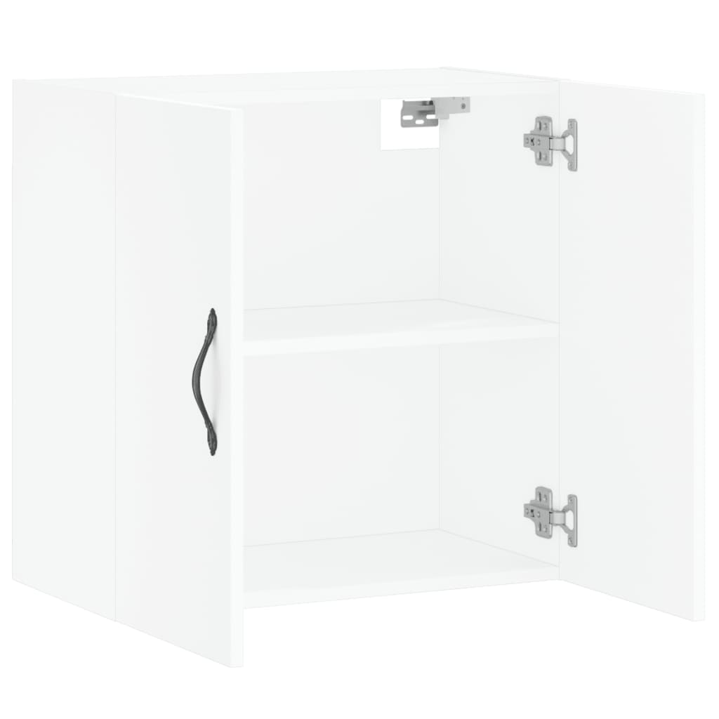 Armadietto a Muro Bianco 60x31x60 cm in Legno Multistrato 829956