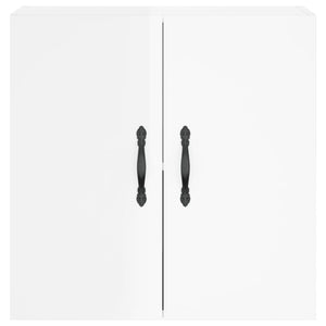 Armadietto a Muro Bianco Lucido 60x31x60 cm Legno Multistrato 829958