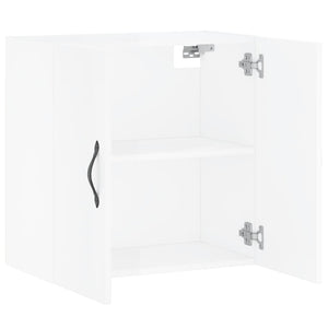 Armadietto a Muro Bianco Lucido 60x31x60 cm Legno Multistrato 829958