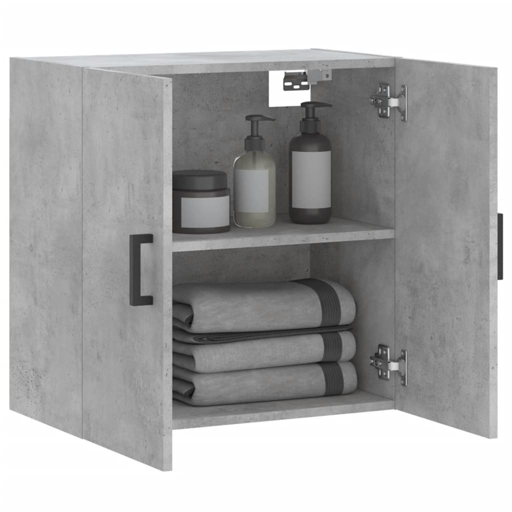 Mobile a Parete Grigio Cemento 60x31x60 cm in Legno Multistrato 829968