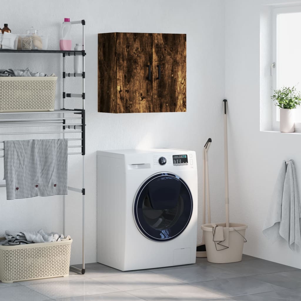 Armadietto a Muro Rovere Fumo 60x31x60 cm in Legno Multistrato 829969