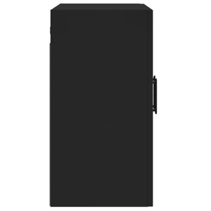 Armadietto a Muro Nero 60x31x60 cm in Legno Multistrato