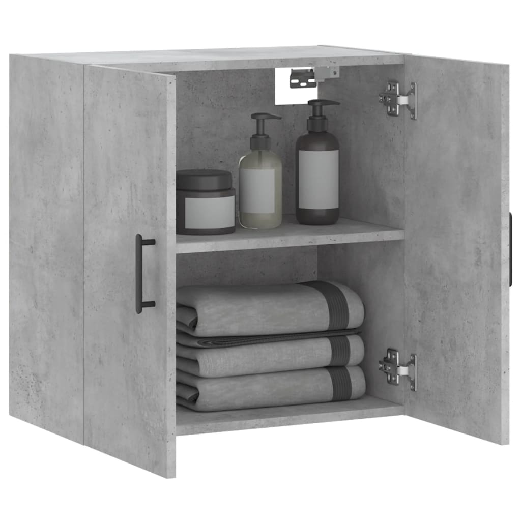 Mobile a Parete Grigio Cemento 60x31x60 cm in Legno Multistrato 829976