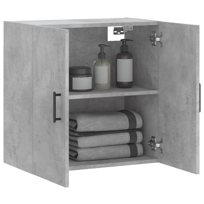 Mobile a Parete Grigio Cemento 60x31x60 cm in Legno Multistrato 829976