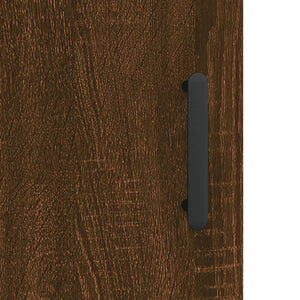 Armadietto a Muro Rovere Marrone 60x31x60 cm Legno Multistrato