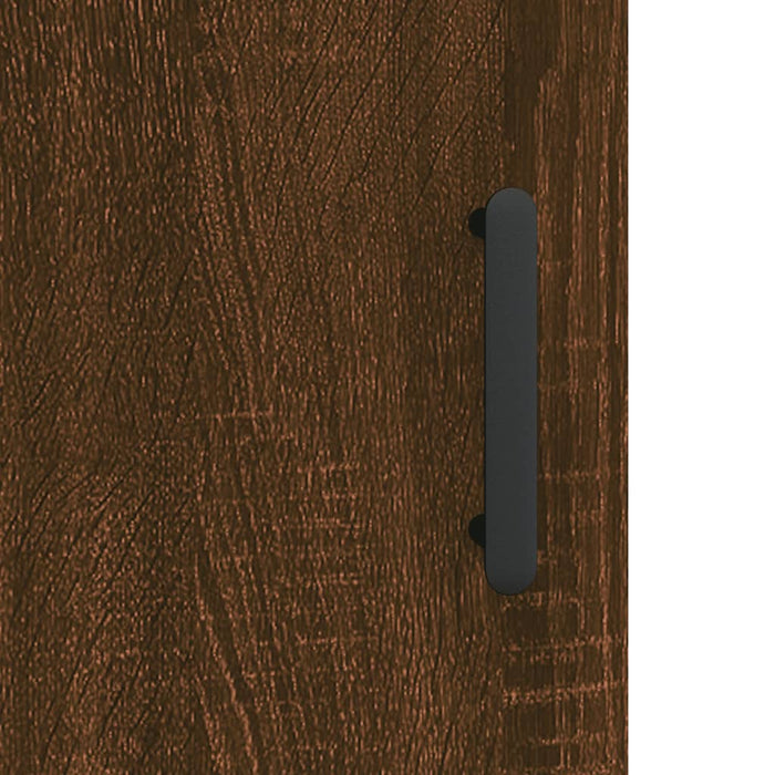 Armadietto a Muro Rovere Marrone 60x31x60 cm Legno Multistrato