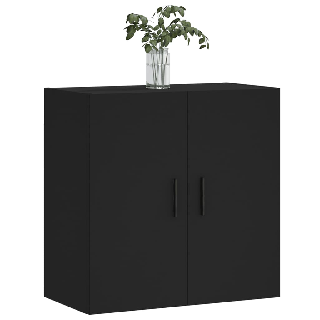 Armadietto a Muro Nero 60x31x60 cm in Legno Multistrato 829981