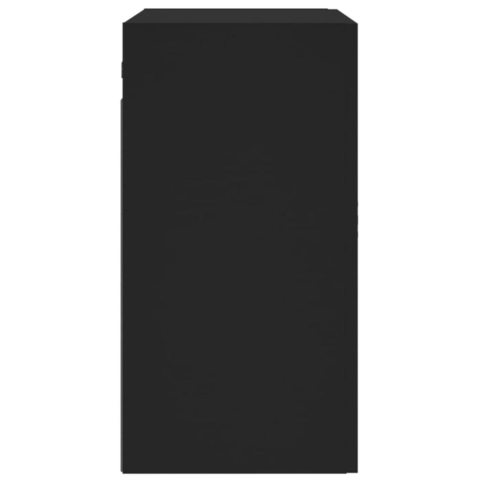 Armadietto a Muro Nero 60x31x60 cm in Legno Multistrato 829981