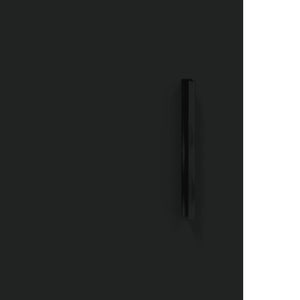 Armadietto a Muro Nero 60x31x60 cm in Legno Multistrato 829981