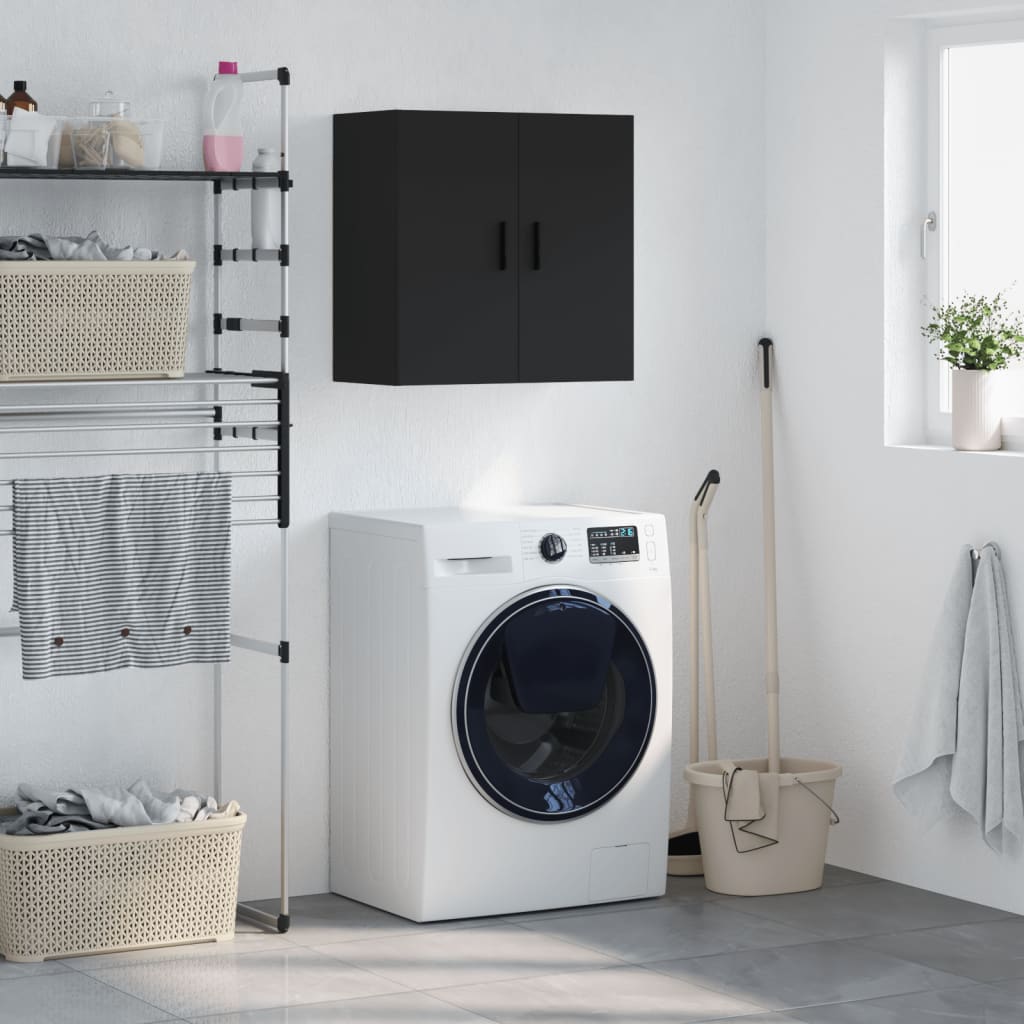 Armadietto a Muro Nero 60x31x60 cm in Legno Multistratocod mxl 82088