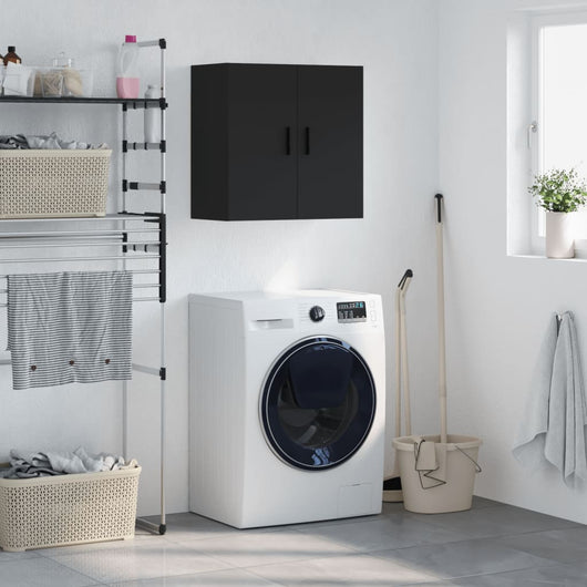 Armadietto a Muro Nero 60x31x60 cm in Legno Multistratocod mxl 82088