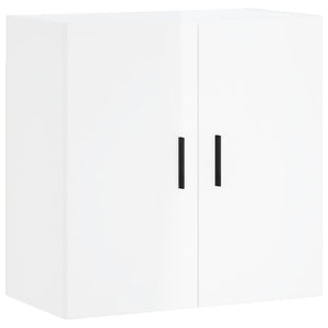 Armadietto a Muro Bianco Lucido 60x31x60 cm Legno Multistrato 829982