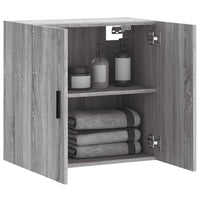 Mobile Pensile Grigio Sonoma 60x31x60 cm in Legno Multistrato 829986