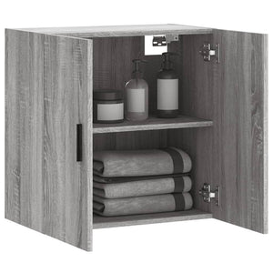 Mobile Pensile Grigio Sonoma 60x31x60 cm in Legno Multistrato 829986