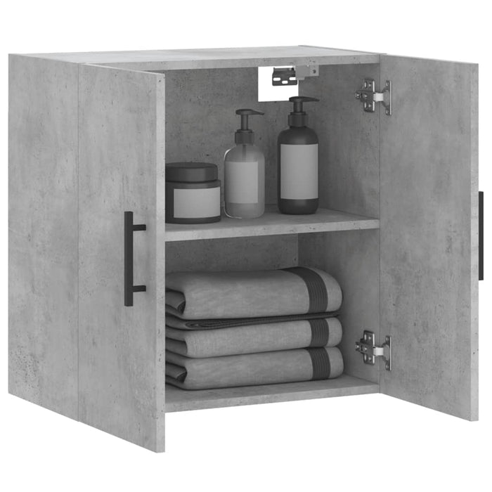 Mobile a Parete Grigio Cemento 60x31x60 cm in Legno Multistrato 829992