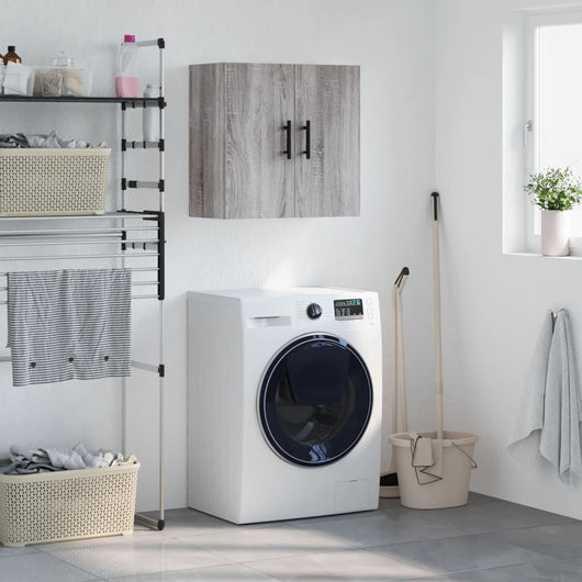 Mobile Pensile Grigio Sonoma 60x31x60 cm in Legno Multistrato 829994