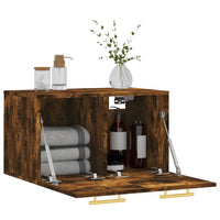 Mobile a Parete Rovere Fumo 60x36,5x35 cm in Legno Multistrato 830009