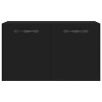 Mobile a Parete Nero 60x36,5x35 cm in Legno Multistrato 830013