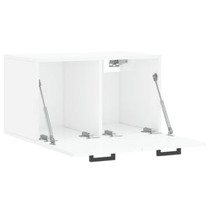 Armadietto a Muro Bianco Lucido 60x36,5x35 cm Legno Multistrato 830022