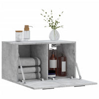 Mobile a Parete Grigio Cemento 60x36,5x35 cm Legno Multistrato 830040