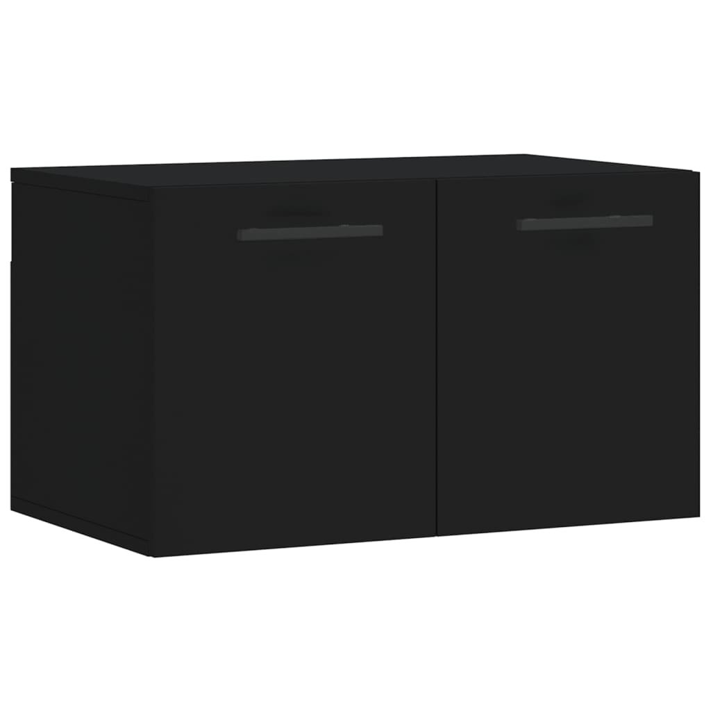 Mobile a Parete Nero 60x36,5x35 cm in Legno Multistratocod mxl 79253