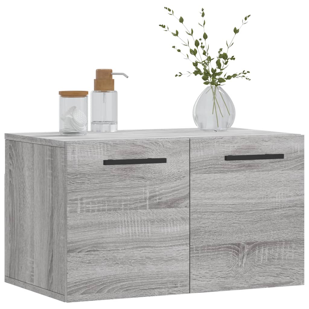 Mobile a Parete Grigio Sonoma 60x36,5x35cm in Legno Multistrato 830050
