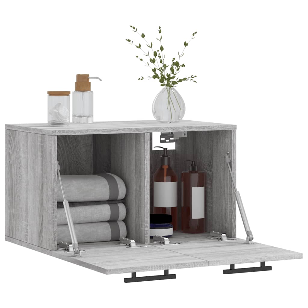 Mobile a Parete Grigio Sonoma 60x36,5x35cm in Legno Multistrato 830050