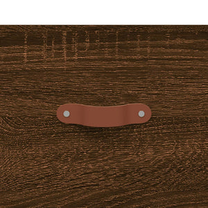 Mobile a Parete Rovere Marrone 80x36,5x35 cm Legno Multistrato 830059