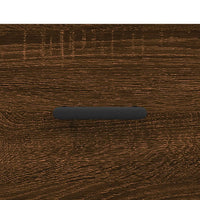 Mobile a Parete Rovere Marrone 80x36,5x35 cm Legno Multistrato 830091