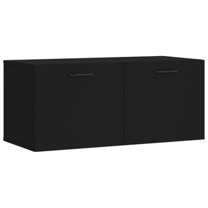 Mobile a Parete Nero 80x36,5x35 cm in Legno Multistratocod mxl 79119