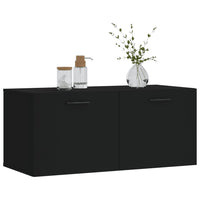 Mobile a Parete Nero 80x36,5x35 cm in Legno Multistratocod mxl 79119