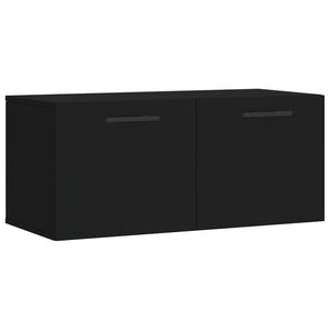 Mobile a Parete Nero 80x36,5x35 cm in Legno Multistratocod mxl 103164