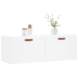 Mobile a Parete Bianco 100x36,5x35 cm in Legno Multistrato 830108