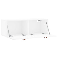 Mobile a Parete Bianco 100x36,5x35 cm in Legno Multistrato 830108