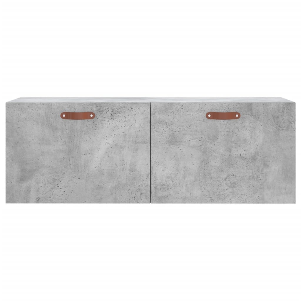 Mobile a Parete Grigio Cemento 100x36,5x35 cm Legno Multistrato 830112