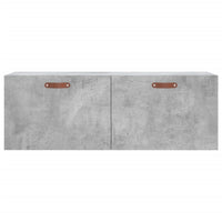 Mobile a Parete Grigio Cemento 100x36,5x35 cm Legno Multistrato 830112