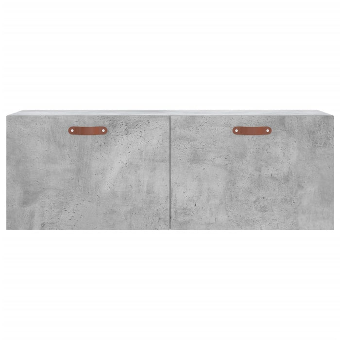 Mobile a Parete Grigio Cemento 100x36,5x35 cm Legno Multistrato 830112