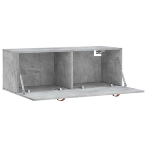 Mobile a Parete Grigio Cemento 100x36,5x35 cm Legno Multistrato 830112