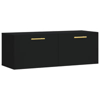 Mobile a Parete Nero 100x36,5x35 cm in Legno Multistratocod mxl 103117