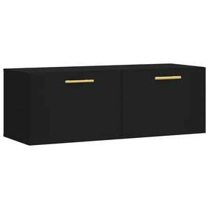 Mobile a Parete Nero 100x36,5x35 cm in Legno Multistratocod mxl 103117