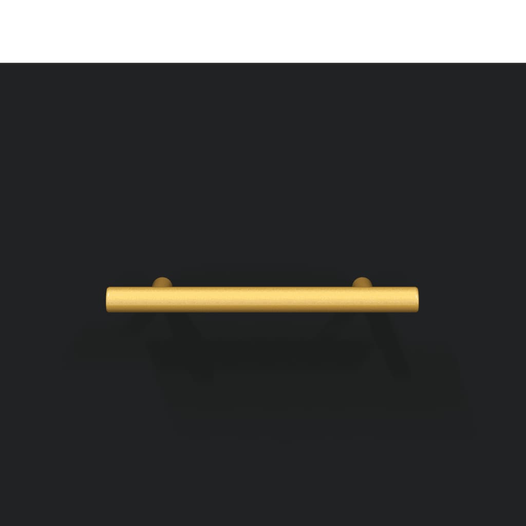 Mobile a Parete Nero 100x36,5x35 cm in Legno Multistrato 830117